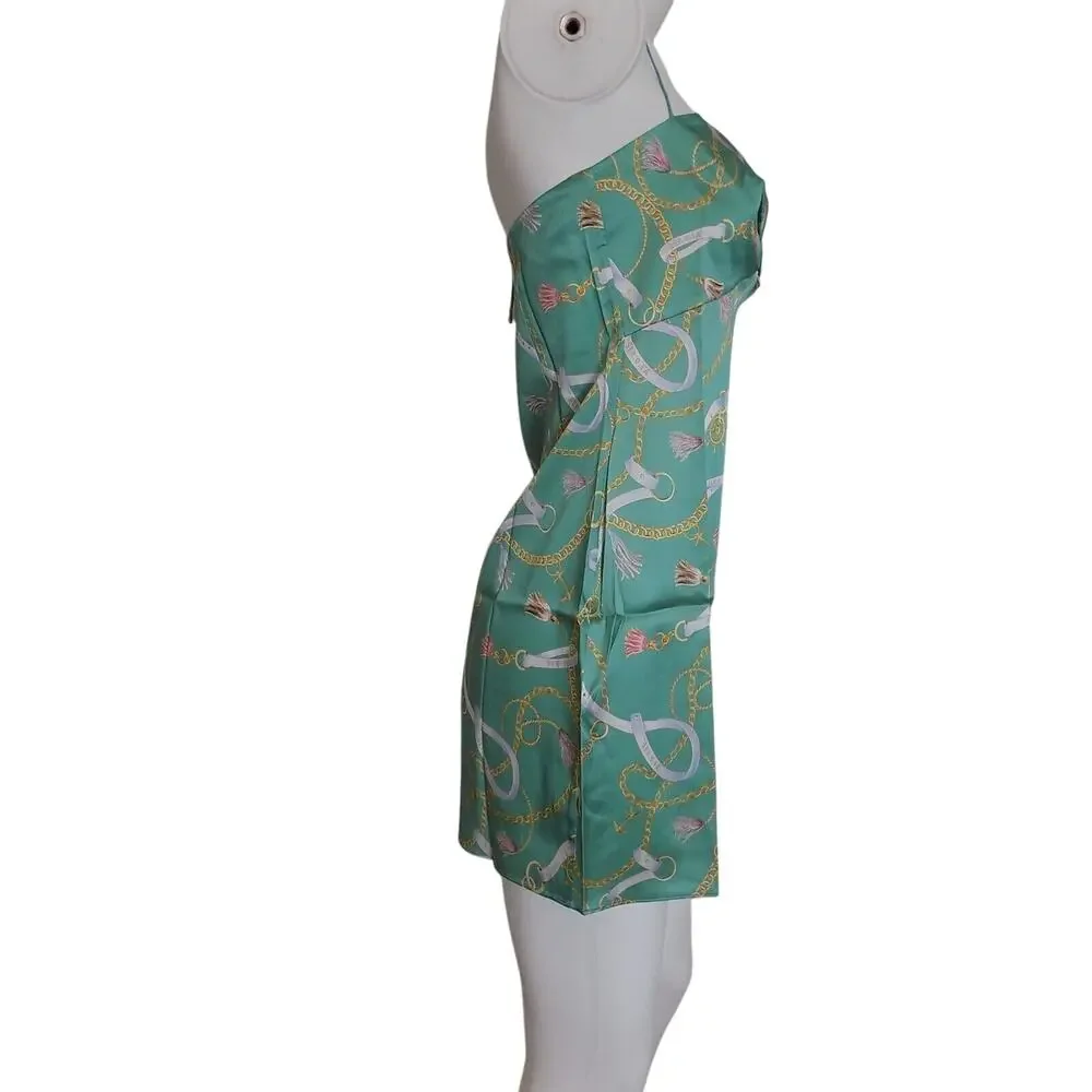SER.O.YA Farah silk mini dress size Medium NWT Revolve brand - Picture 4 of 9